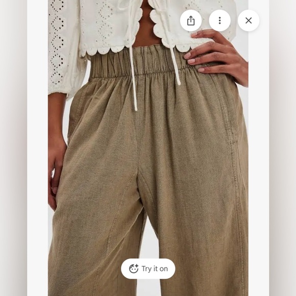 Free People Linen Pull on in Caiman in the original package from Bloomingdale’s - Picture 5 of 6